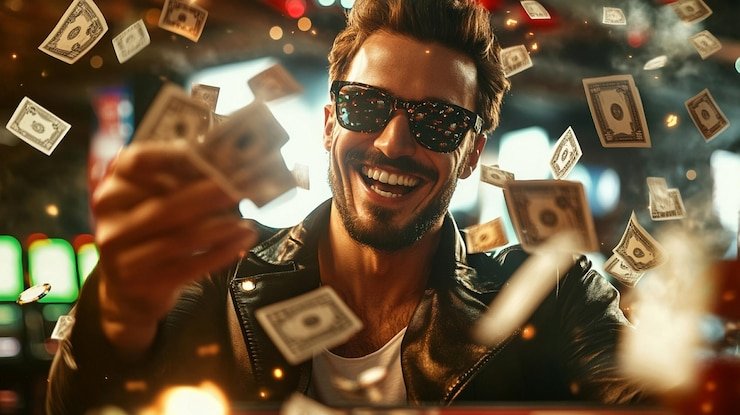 Membaca aturan bonus melalui ponsel